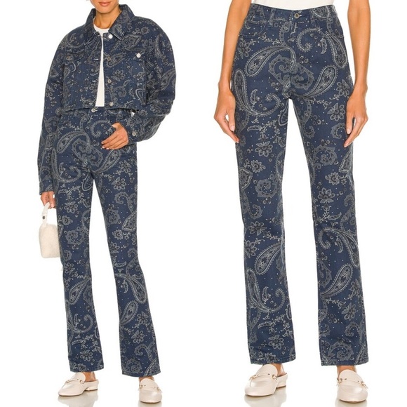 WeWoreWhat Denim - WeWoreWhat The Icon Jean - Paisley - Night Sky